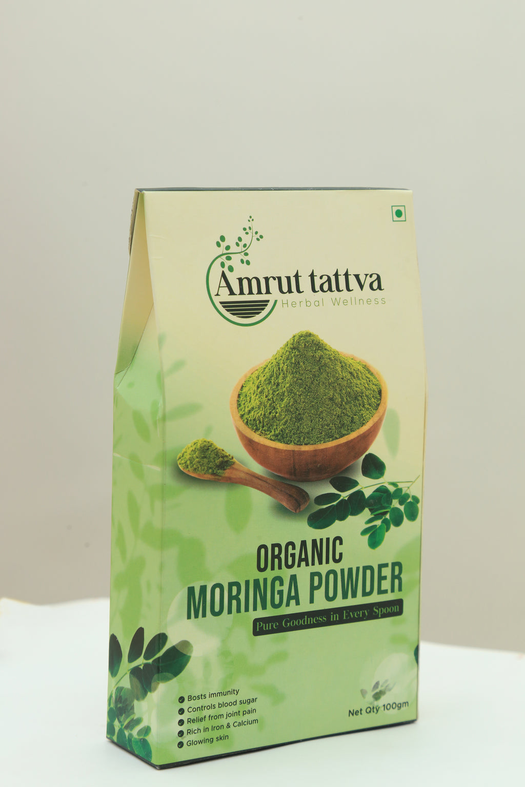 Amrut Tattva Moringa Powder – 100% Organic | Premium Superfood | 100g