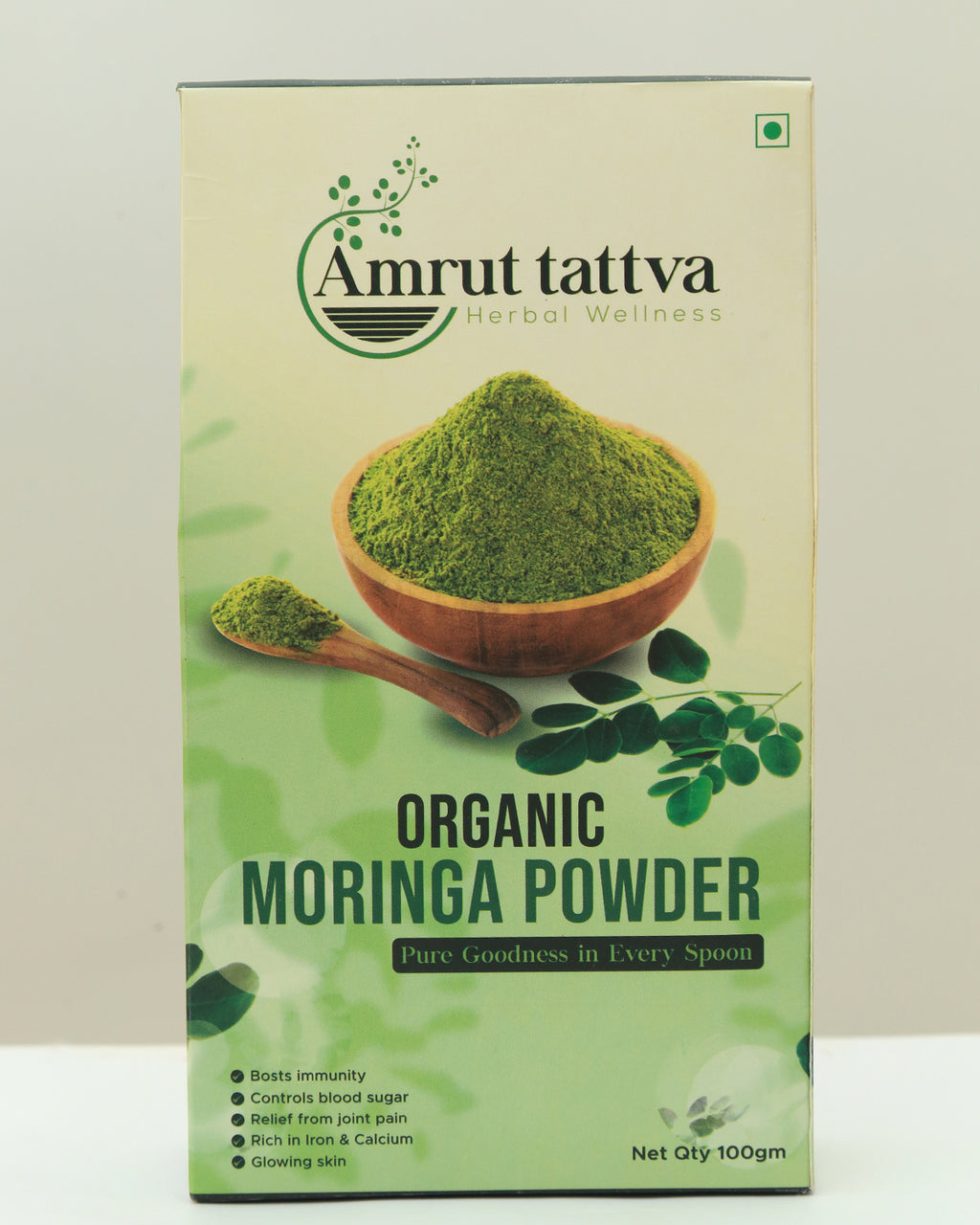 Amrut Tattva Moringa Powder – 100% Organic | Premium Superfood | 100g
